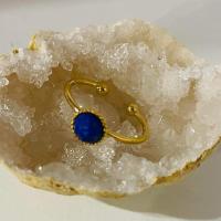 Bague ronde lapis lazuli