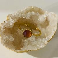 Bague ronde quartz fraise