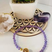 Bracelet facete amethyste arbre de vie