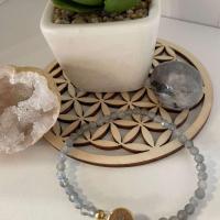 Bracelet facete labradorite arbre de vie