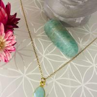 Collier goutte amazonite 2