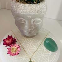 Collier soleil aventurine verte