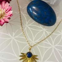 Collier soleil lapis lazuli 2