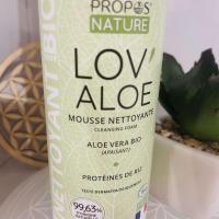 Mousse nettoyante lov aloe 2