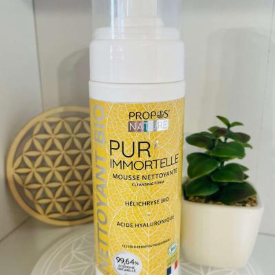 Mousse nettoyante pur immortelle 1